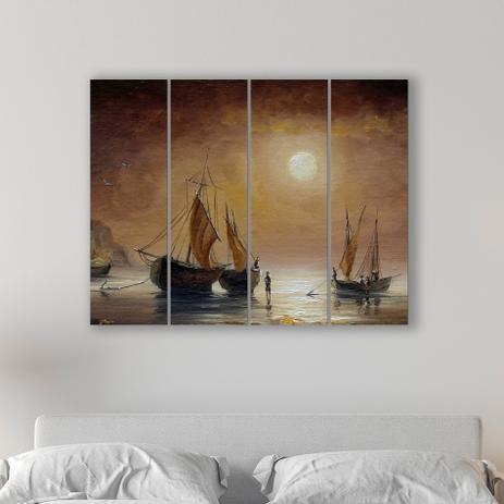 Placa Painel Decorativa em MDF Foto Barco Kit 4 Placas - Quartinhos é ruim? Placa Painel Decorativa em MDF Foto Barco Kit 4 Placas - Quartinhos é boa?