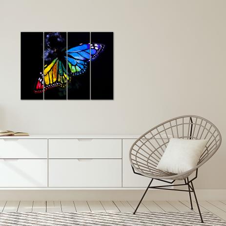 Placa Painel Decorativa em MDF Foto Borboleta Kit 4 Placas - Quartinhos é boa?
