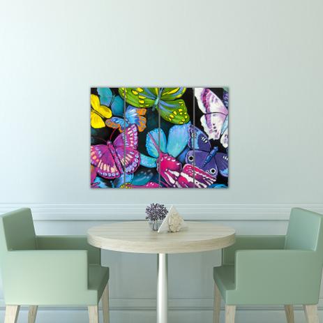 Placa Painel Decorativa em MDF Foto Borboletas Kit 4 Placas - Quartinhos é boa?
