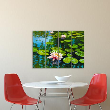 Placa Painel Decorativa em MDF Foto Vitória Régia Kit 4 Placas - Quartinhos é boa?