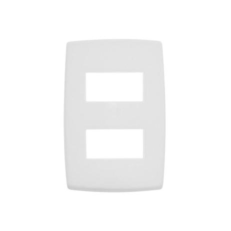 Placa para 2 Postos Separados 4x2 Pialplus Branca - Pial legrand Menor preço em Placa para 2 Postos Separados 4x2 Pialplus Branca - Pial legrand