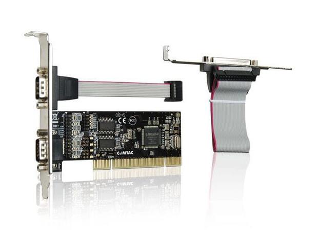 Placa PCI - 2 portas seriais e 1 porta paralela - COMTAC - 9017 Menor preço em Placa PCI - 2 portas seriais e 1 porta paralela - COMTAC - 9017
