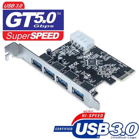 Placa Pci-e Usb 3.0 5gbps Com 4 Portas Dp43 - Dex Menor preço em Placa Pci-e Usb 3.0 5gbps Com 4 Portas Dp43 - Dex