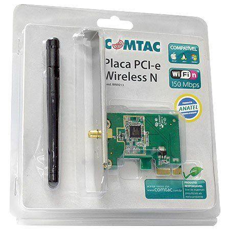 Placa PCI-EXPRESS Wireless N 150MBPS Comtac WN9213 Menor preço em Placa PCI-EXPRESS Wireless N 150MBPS Comtac WN9213