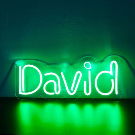 Placa Personalizada Neon LED - Nome ou palavra com 5 Letras - Hutz