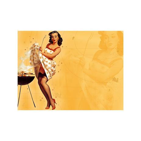 Placa Pin Up Girl Churrassco - All classics Menor preço em Placa Pin Up Girl Churrassco - All classics