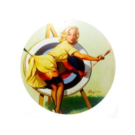 Placa Pin Up Girl Flecha Alvo Redonda - All classics Menor preço em Placa Pin Up Girl Flecha Alvo Redonda - All classics