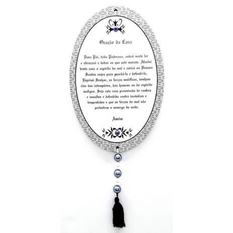 Placa Quadro Decorativo Oração Da Casa com Cordão Contas Ponteira - Joy Menor preço em Placa Quadro Decorativo Oração Da Casa com Cordão Contas Ponteira - Joy