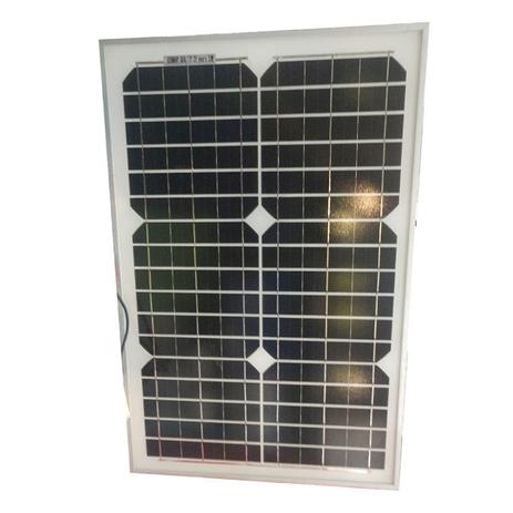 Placa solar fotovoltaica 20w - Kit led Menor preço em Placa solar fotovoltaica 20w - Kit led