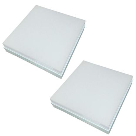 Plafon 25w Quadrado 2 Pç Acrílico Sobrepor 23x23cm bivolt - Nogaled Menor preço em Plafon 25w Quadrado 2 Pç Acrílico Sobrepor 23x23cm bivolt - Nogaled
