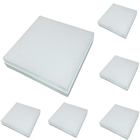 Plafon 25w Quadrado 6 Pç Acrílico Sobrepor 23x23cm bivolt - Nogaled Menor preço em Plafon 25w Quadrado 6 Pç Acrílico Sobrepor 23x23cm bivolt - Nogaled
