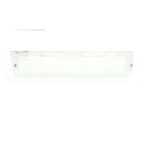Plafon 50x20cm para 2 lâmpadas Valencia transparente Tualux Menor preço em Plafon 50x20cm para 2 lâmpadas Valencia transparente Tualux