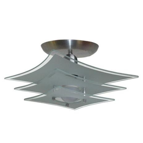 Plafon com 03 Vidros - Para 01 Lâmpada - Vidro Japonês Branco - Lustres amandini Menor preço em Plafon com 03 Vidros - Para 01 Lâmpada - Vidro Japonês Branco - Lustres amandini
