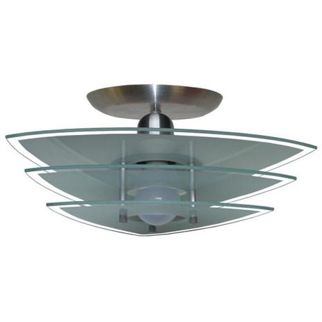 Plafon com 03 Vidros - Para 01 Lâmpada - Vidro Triangulo Branco - Lustres amandini Menor preço em Plafon com 03 Vidros - Para 01 Lâmpada - Vidro Triangulo Branco - Lustres amandini