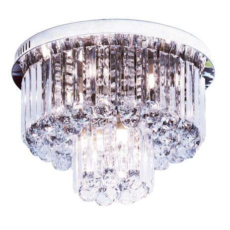 Plafon Cristal de Sobrepor Redondo 40cm Cake Startec Transparente Menor preço em Plafon Cristal de Sobrepor Redondo 40cm Cake Startec Transparente