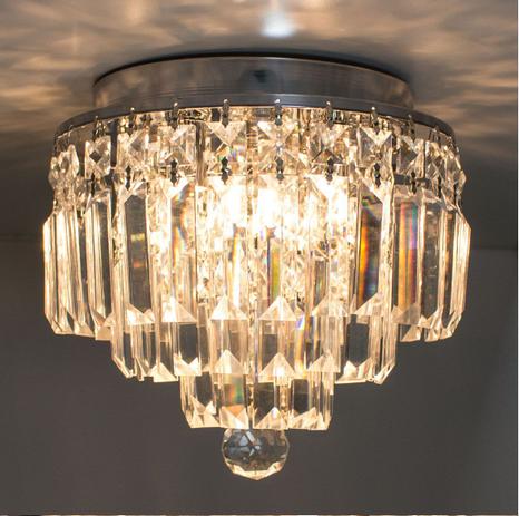Plafon Cristal K9 Transparente Bella Iluminação Hu1100 24cm + 4 lâmpadas led G9 5w 3000K St868 Menor preço em Plafon Cristal K9 Transparente Bella Iluminação Hu1100 24cm + 4 lâmpadas led G9 5w 3000K St868