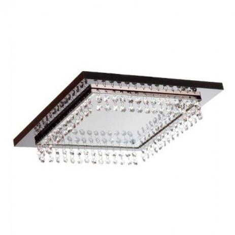 Plafon Cristal Quadrado 37cm Crystal Madelustre Preto Menor preço em Plafon Cristal Quadrado 37cm Crystal Madelustre Preto