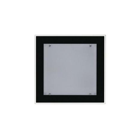 Plafon De Embutir No Gesso Para 02 Lâmpadas - 30 cm X 30 cm - Preto - Lustres amandini é boa?