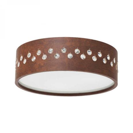 Plafon de Sobrepor Redondo para 4 Lâmpadas 53cm Navi Cristal Madelustre Rústico Menor preço em Plafon de Sobrepor Redondo para 4 Lâmpadas 53cm Navi Cristal Madelustre Rústico