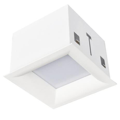 Plafon Embutido Quad Tec Curv Led 12W - Branco Microtexturizado - Bella iluminação Menor preço em Plafon Embutido Quad Tec Curv Led 12W - Branco Microtexturizado - Bella iluminação
