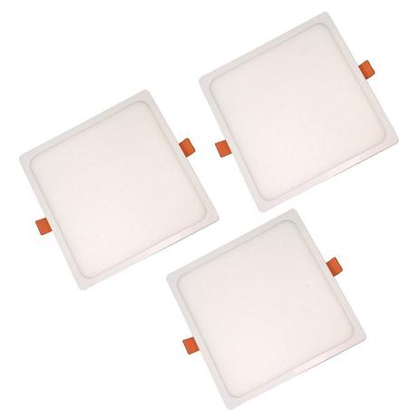 Plafon Embutir 18w Slim 3 Pç Led 17x17 Fino Nogaled Luxo Menor preço em Plafon Embutir 18w Slim 3 Pç Led 17x17 Fino Nogaled Luxo
