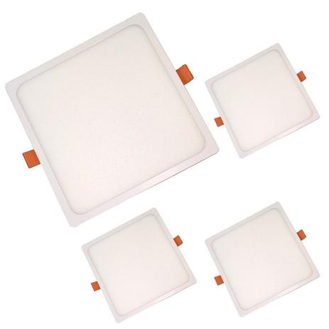 Plafon Embutir 18w Slim 4 Pç Led 17x17 Fino Nogaled Luxo Menor preço em Plafon Embutir 18w Slim 4 Pç Led 17x17 Fino Nogaled Luxo