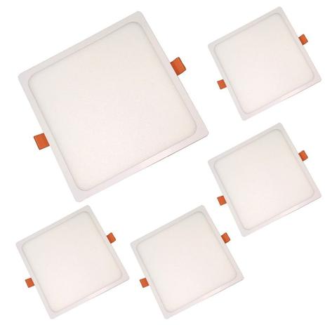 Plafon Embutir 18w Slim 5 Pç Led 17x17 Fino Nogaled Luxo Menor preço em Plafon Embutir 18w Slim 5 Pç Led 17x17 Fino Nogaled Luxo