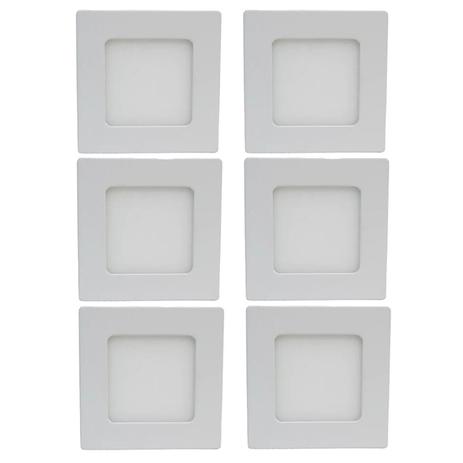 Plafon Led Sobrepor 6w Branco Quente Quadrado Kit 6 - Ctb é ruim? Plafon Led Sobrepor 6w Branco Quente Quadrado Kit 6 - Ctb é boa?