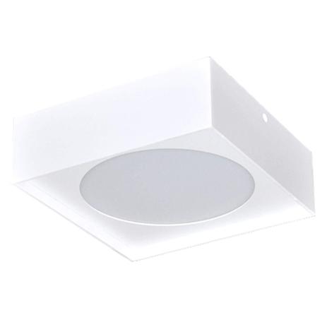 Plafon Led Sobrepor de Alumínio Bin 7cmx12cmx12cm Bella Iluminação 1x12W Branco Menor preço em Plafon Led Sobrepor de Alumínio Bin 7cmx12cmx12cm Bella Iluminação 1x12W Branco