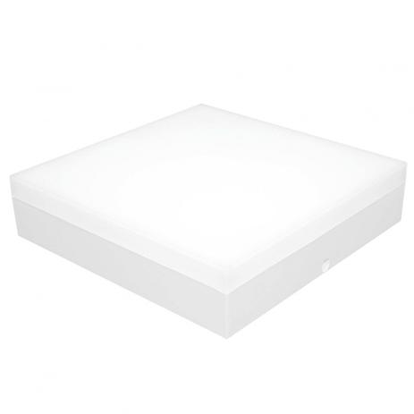 Plafon LED Sobrepor Quadrado 15W 22cm Clear Bivolt Taschibra 6500K Luz Branca Menor preço em Plafon LED Sobrepor Quadrado 15W 22cm Clear Bivolt Taschibra 6500K Luz Branca