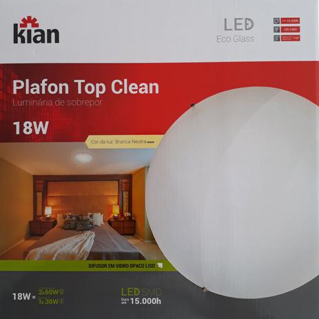 Plafon led top 18w 4.0k red kian Menor preço em Plafon led top 18w 4.0k red kian