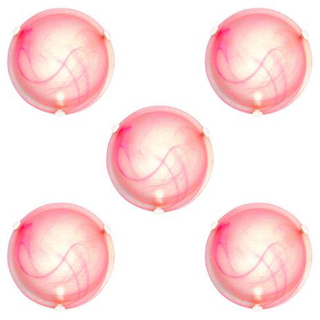 Plafon Murano Vidro 25cm 1 lampada E-27 Max 60w Cor Rosa com Garra Branca 05 UNIDADES - Home line Menor preço em Plafon Murano Vidro 25cm 1 lampada E-27 Max 60w Cor Rosa com Garra Branca 05 UNIDADES - Home line