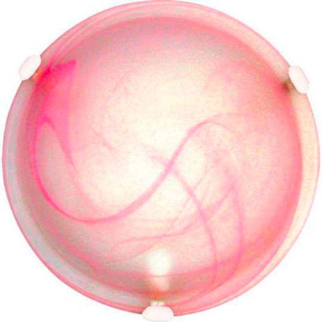 Plafon Murano Vidro 25cm 1 lampada E-27 Max 60w Cor Rosa com Garra Branca - Home line Menor preço em Plafon Murano Vidro 25cm 1 lampada E-27 Max 60w Cor Rosa com Garra Branca - Home line
