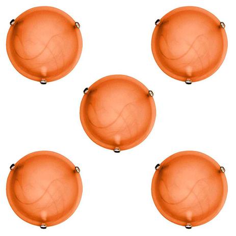 Plafon Murano Vidro 30cm 2 lampadas E-27 Max 60w Cor Cafe com Garra Dourada 5 UNIDADES - Home line Menor preço em Plafon Murano Vidro 30cm 2 lampadas E-27 Max 60w Cor Cafe com Garra Dourada 5 UNIDADES - Home line