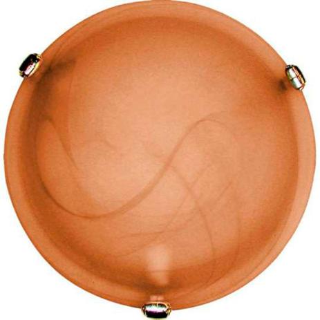 Plafon Murano Vidro 30cm 2 lampadas E-27 Max 60w Cor Cafe com Garra Dourada - Home line Menor preço em Plafon Murano Vidro 30cm 2 lampadas E-27 Max 60w Cor Cafe com Garra Dourada - Home line