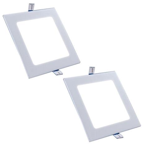 Plafon Painel Led Embutir 15w Branco Frio Quadrado Kit 2 - Ctb Menor preço em Plafon Painel Led Embutir 15w Branco Frio Quadrado Kit 2 - Ctb