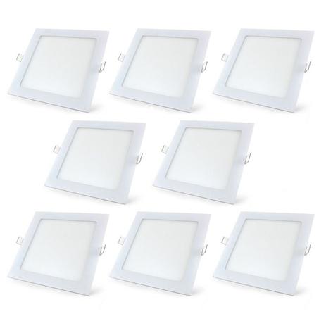 Plafon Painel Led Embutir 18w Branco Frio Quadrado Kit 8 - Power xl Menor preço em Plafon Painel Led Embutir 18w Branco Frio Quadrado Kit 8 - Power xl