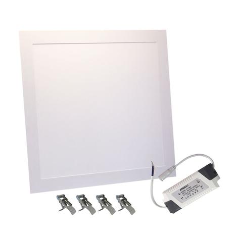 Plafon Painel Led Embutir 36w 40x40 Branco Neutro Slim Bivolt Kit 8 - Andelli Menor preço em Plafon Painel Led Embutir 36w 40x40 Branco Neutro Slim Bivolt Kit 8 - Andelli