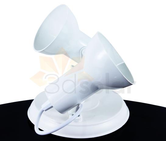 Plafon Plafonier E27 Spot Sobrepor Direcionável - 2 Lâmpadas - 3D Solar Menor preço em Plafon Plafonier E27 Spot Sobrepor Direcionável - 2 Lâmpadas - 3D Solar