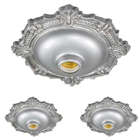 Plafon Plafonier Floral 3Pç Sobrepor soquete E27 Nas cores Prata e Bronze - Pavilonis Menor preço em Plafon Plafonier Floral 3Pç Sobrepor soquete E27 Nas cores Prata e Bronze - Pavilonis