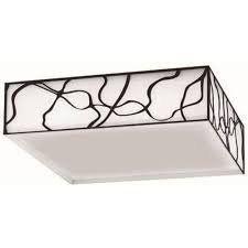 Plafon Psicodélico preto acrílico quadr. 22,2X22,2 cm 2xE27 - Llum bronzearte Menor preço em Plafon Psicodélico preto acrílico quadr. 22,2X22,2 cm 2xE27 - Llum bronzearte
