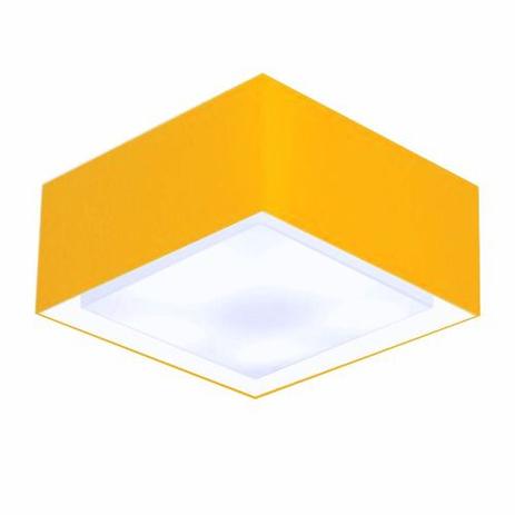 Plafon Quadrado Md-3040 Cupula Tecido Dupla 30/70x70cm Laranja - Vivare iluminação Menor preço em Plafon Quadrado Md-3040 Cupula Tecido Dupla 30/70x70cm Laranja - Vivare iluminação