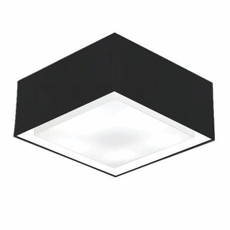 Plafon Quadrado Md-3040 Cupula Tecido Dupla 30/70x70cm Preto - Vivare iluminação Menor preço em Plafon Quadrado Md-3040 Cupula Tecido Dupla 30/70x70cm Preto - Vivare iluminação