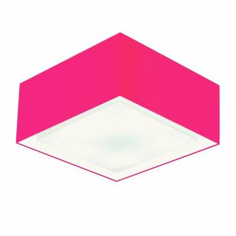 Plafon Quadrado Md-3040 Cupula Tecido Dupla 30/70x70cm Rosa Pink - Vivare iluminação Menor preço em Plafon Quadrado Md-3040 Cupula Tecido Dupla 30/70x70cm Rosa Pink - Vivare iluminação