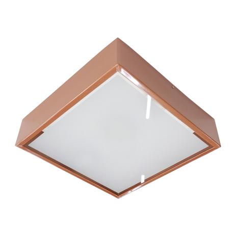Plafon Sobrepor 104 Cobre P/ 2 Lâmpadas 30x30 cm - Megalux Menor preço em Plafon Sobrepor 104 Cobre P/ 2 Lâmpadas 30x30 cm - Megalux