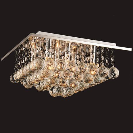 Plafon Sobrepor Cristal para 6 Lâmpadas Louvre Blumenau Transparente Menor preço em Plafon Sobrepor Cristal para 6 Lâmpadas Louvre Blumenau Transparente