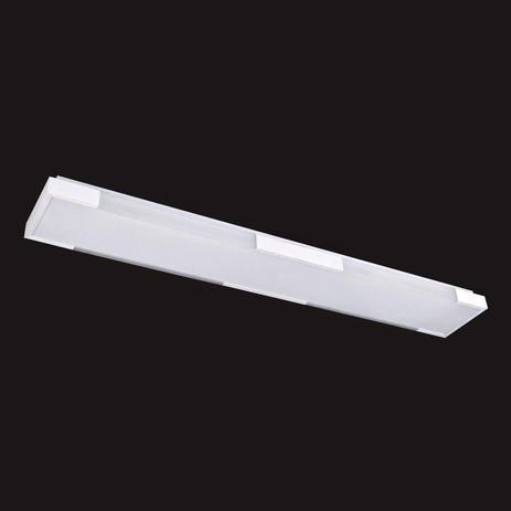 Plafon Sobrepor de Alumínio 8cmx15cmx128cm Bella Iluminação Branco Menor preço em Plafon Sobrepor de Alumínio 8cmx15cmx128cm Bella Iluminação Branco