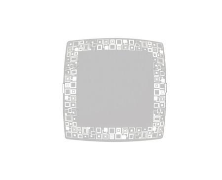 Plafon Sobrepor Quadrado Médio Mosaico Branco - Attena iluminação Menor preço em Plafon Sobrepor Quadrado Médio Mosaico Branco - Attena iluminação