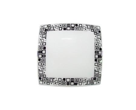 Plafon Sobrepor Quadrado Médio Mosaico Preto - Attena iluminação Menor preço em Plafon Sobrepor Quadrado Médio Mosaico Preto - Attena iluminação