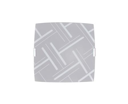 Plafon Sobrepor Quadrado Médio Traços Branco - Attena iluminação Menor preço em Plafon Sobrepor Quadrado Médio Traços Branco - Attena iluminação